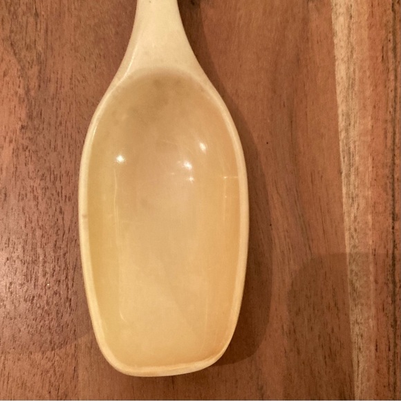 Vintage Foley Cream/Tan Solid Plastic Kitchen Spoon - Picture 6 of 7